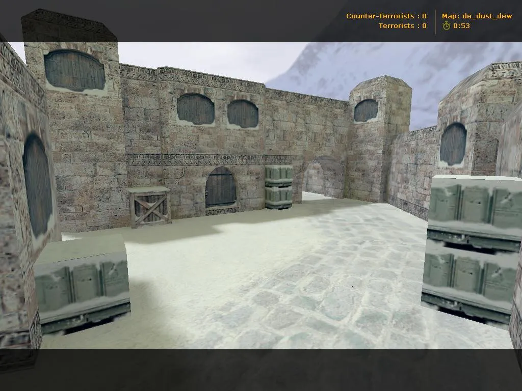 Скачать de_dust_dew для CS 1.6: точки, раунды и оптимизация карты под 4554/8610 - Скриншот