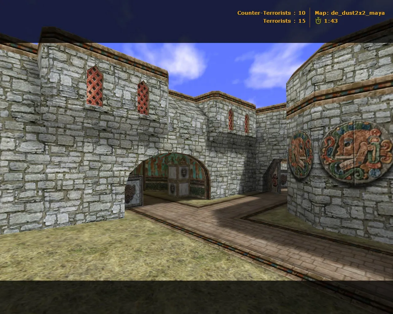 de_dust2x2_maya карта для CS 1.6: баланс сторон, точки, .nav, оптимизация wpoly/epoly — скриншот 3