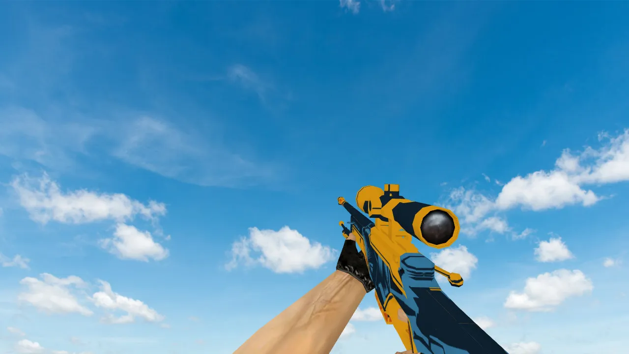 Скачать Модель AWP Blue Angel для CS 1.6 - Улучшенная точность и стиль - Скриншот