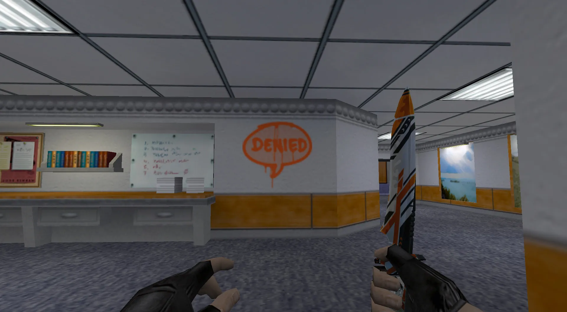 Скачать Граффити «Отказ» для CS 1.6 - Уникальные текстуры из CS:GO - Скриншот