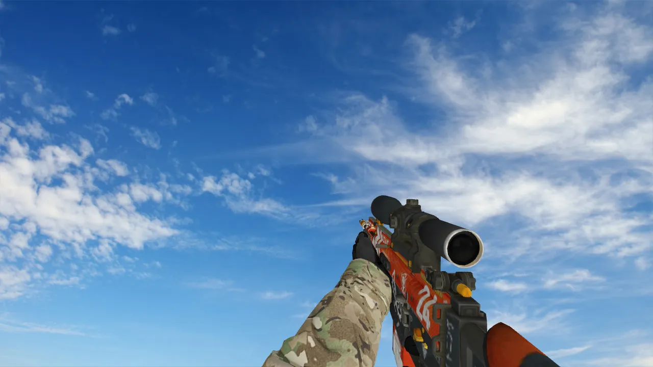 Пак моделей оружия Specialist Gloves Crimson Kimono Pack для CS 1.6: v_, p_, w_ модели, звуки, анимация осмотра — скриншот 23