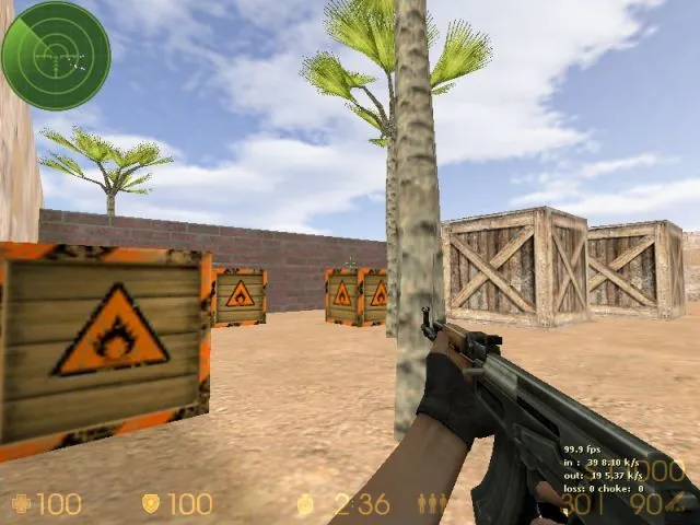 Карта de_wall для CS 1.6: Тактика и особенности — скриншот 5