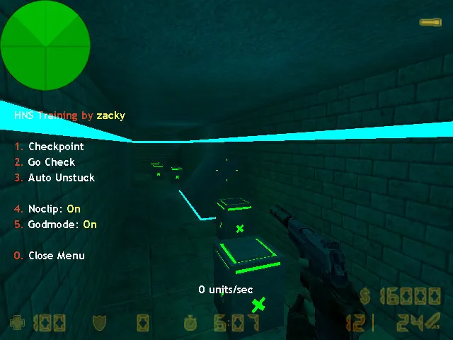 deathrun_blue_x — карта deathrun для CS 1.6: точки, раунды, .nav и оптимизация — скриншот 11