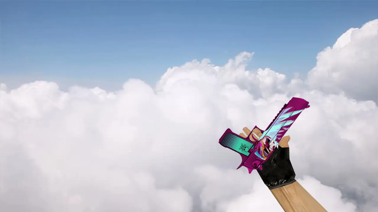 Скачать Модель «Deagle «Неоновый гонщик»» для CS 1.6 - Уникальный скин - Скриншот