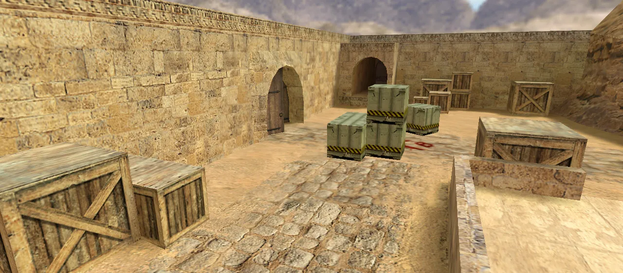 Скачать Карта de_dust2_bsa для CS 1.6: дым, точки и проходы, баланс сторон, .nav для ботов, оптимизация BSP - Скриншот