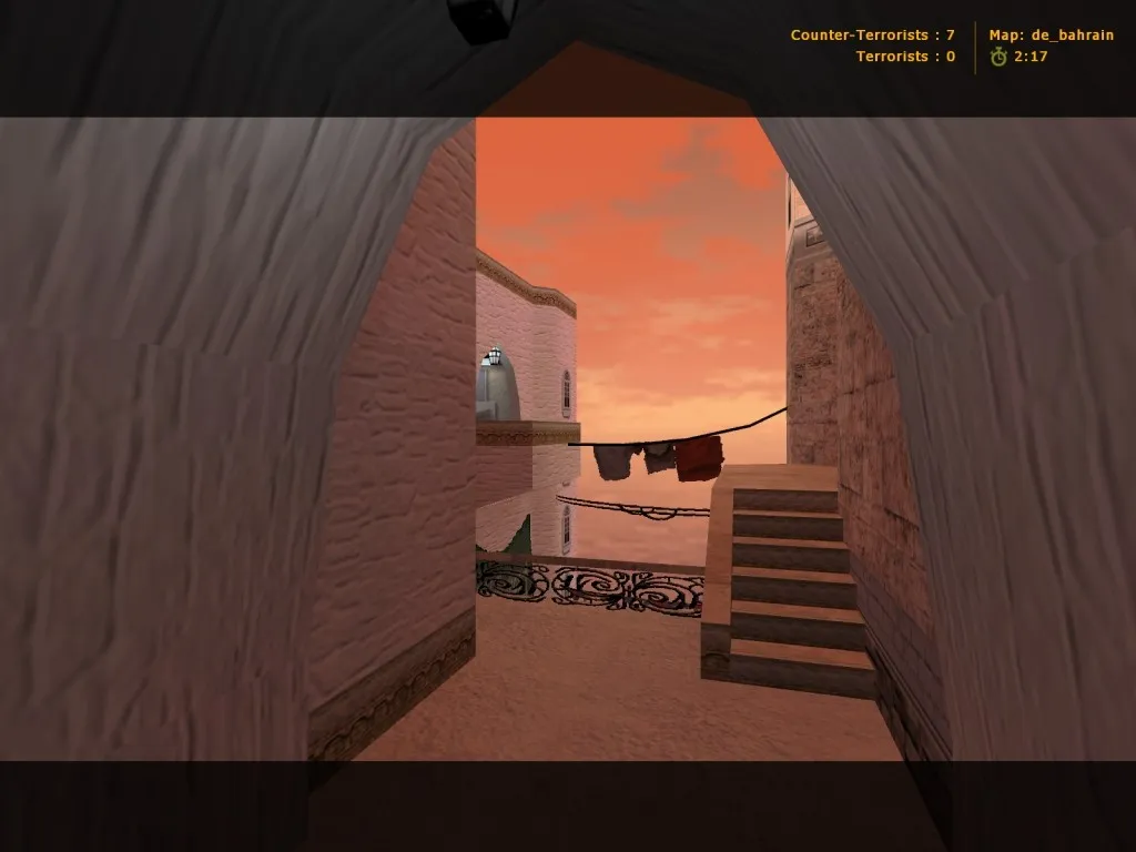 de_bahrain для CS 1.6: тактика сторон, точки под плент и контроль карты — скриншот 6