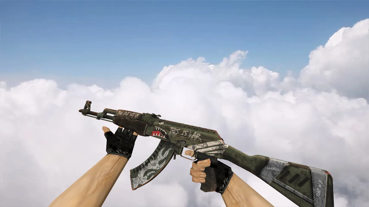Модель «AK-47 Fallen Warrior» для CS 1.6: Погрузитесь в мир — скриншот 1
