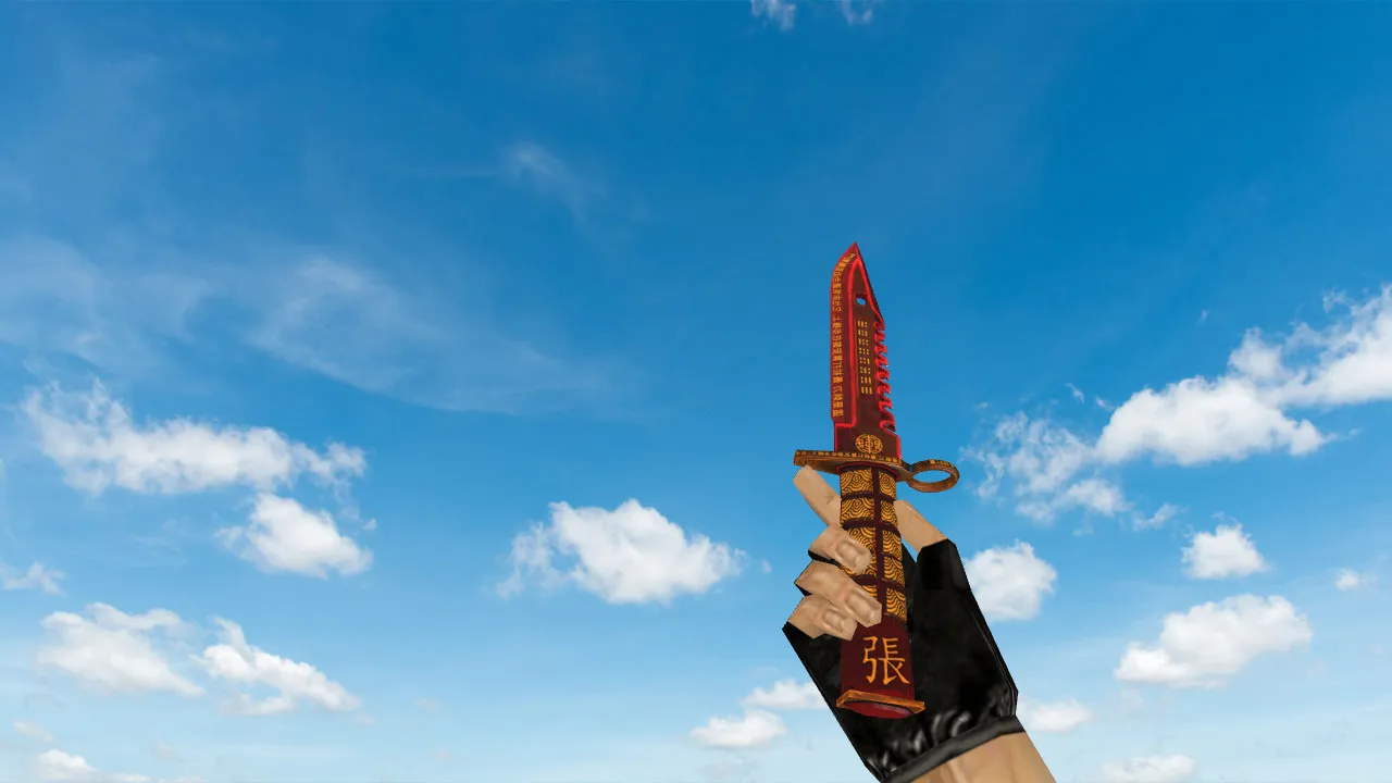 Скачать Модель ножа «M9 Bayonet Chang Li» v_ модели для CS 1.6: звуки, анимация осмотра, качество текстур - Скриншот