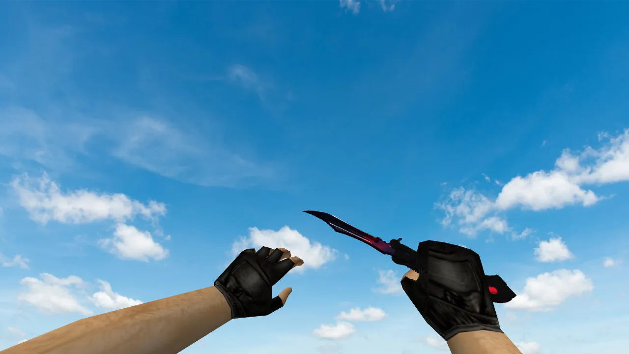 Скачать Модель v_, p_, w_ ножа Butterfly Knife Doppler Phase-3 для CS 1.6: звук, анимация осмотра, текстуры и настройка - Скриншот