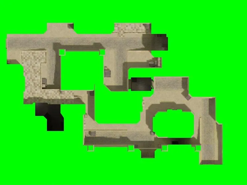 Скачать de_dust2_2x2_css карта для CS 1.6: точки, маршруты, боты (.nav) и оптимизация wpoly/epoly - Скриншот