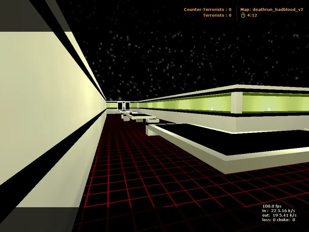 Скачать deathrun_badblood_v2 для CS 1.6: уровни, точки, .nav для ботов и оптимизация wpoly/epoly - Скриншот