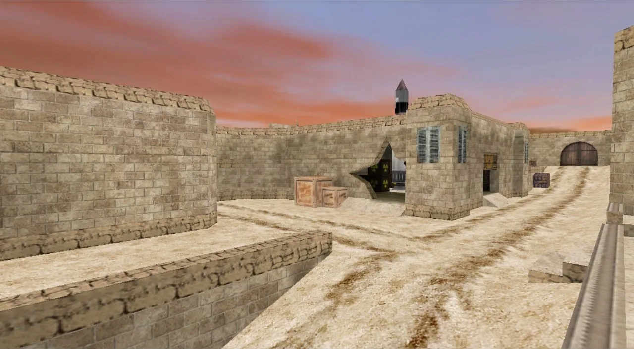 Скачать de_dust2_3x3_nuclear_summer для CS 1.6: тактика, точки, .nav для ботов и оптимизация карты - Скриншот