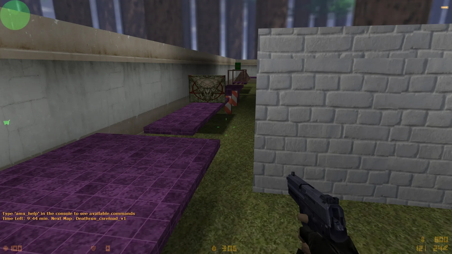 Скачать deathrun_csreload_v1 — карта deathrun для CS 1.6: точки, раунды, .nav, оптимизация и настройка сервера - Скриншот