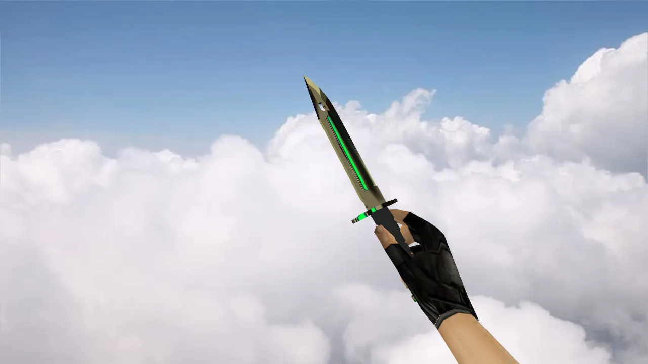 Скачать Модель ножа «Штык-нож Бронза» v_ для CS 1.6: звуки, анимация осмотра, текстуры, качество модели - Скриншот