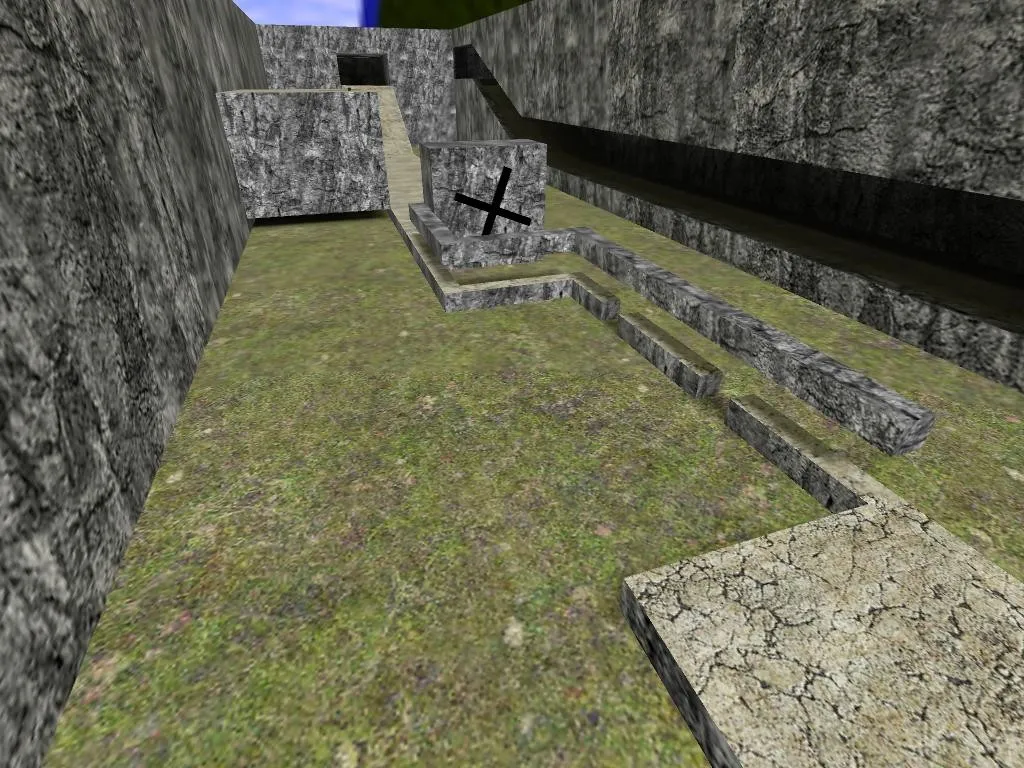 Скачать deathrun_cliff для CS 1.6: карты deathrun, баланс, точки заспавна, .nav и оптимизация wpoly/epoly - Скриншот