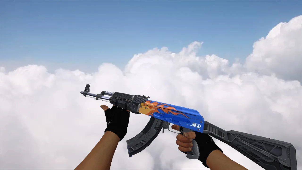 Скачать Модель v_ / p_ / w_ AK-47 «Stainless» для CS 1.6: звуки, анимация осмотра, текстуры и настройка - Скриншот