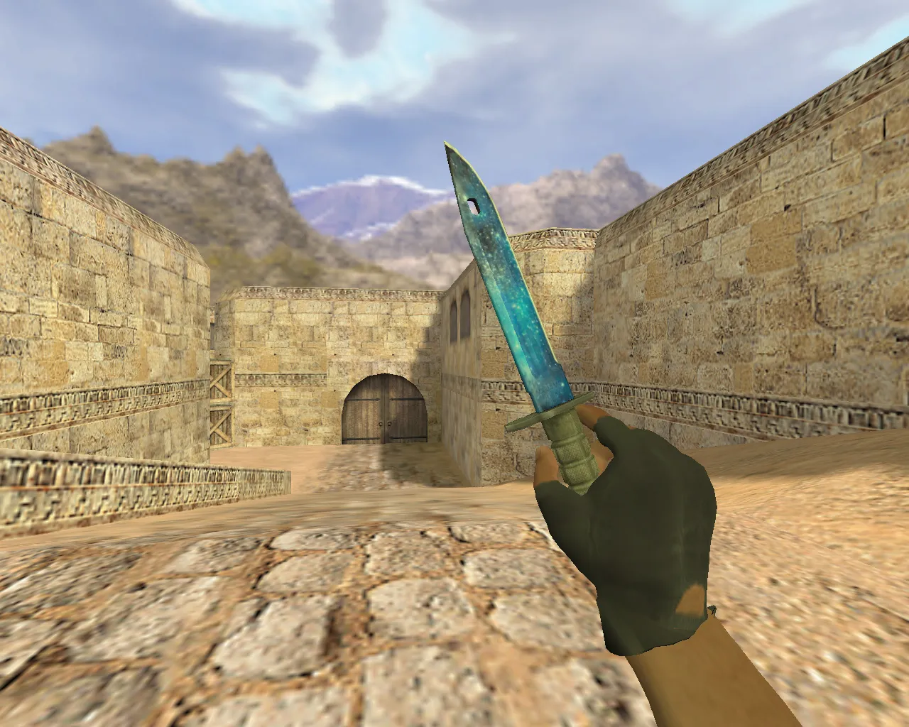 Скачать Модель «Штык-нож Космос» v_ для CS 1.6: p_ и w_ модели, звук, анимация осмотра - Скриншот