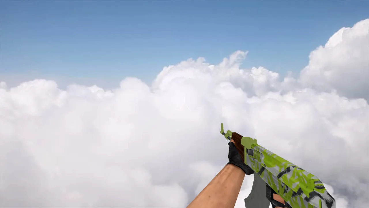 Скачать Модель v_ak47 «Стандартный АК-47 Гидропоника» для CS 1.6: p_ и w_ модели, звуки, анимация осмотра - Скриншот