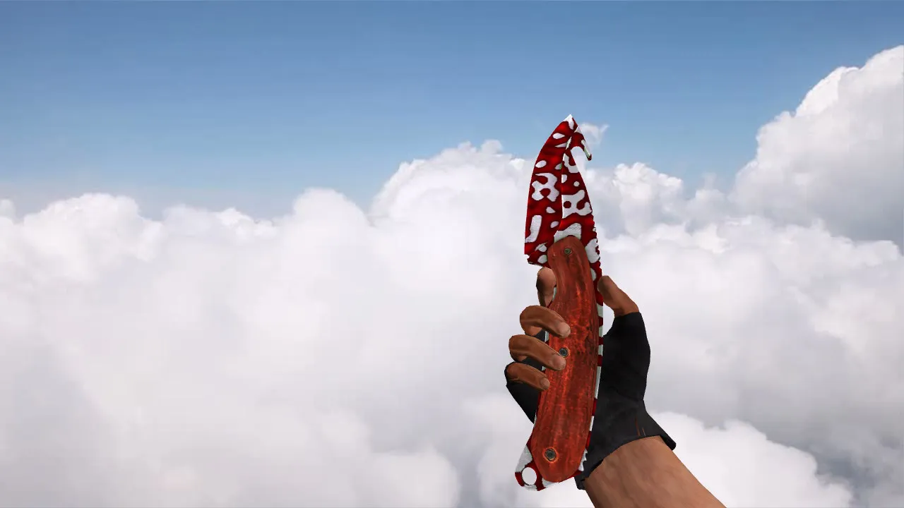 Скачать Модель «Gut Knife Streaks» для CS 1.6: v_ w_ p_ файлы, звуки, анимация осмотра и качество текстур - Скриншот