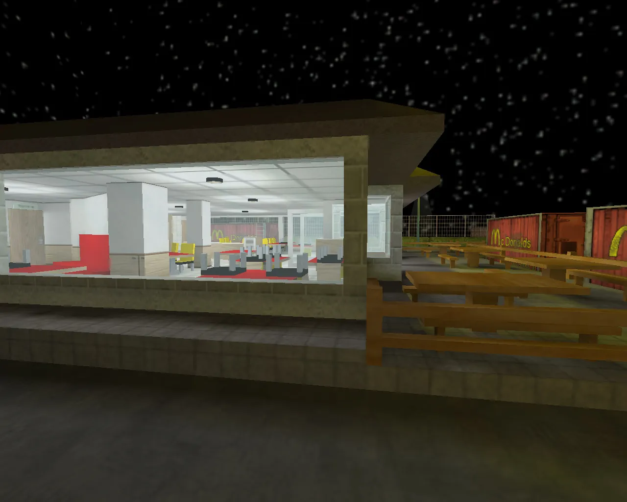 Скачать Карта cs_mcdonalds для CS 1.6: тактика, точки, оптимизация, .nav и баланс сторон - Скриншот