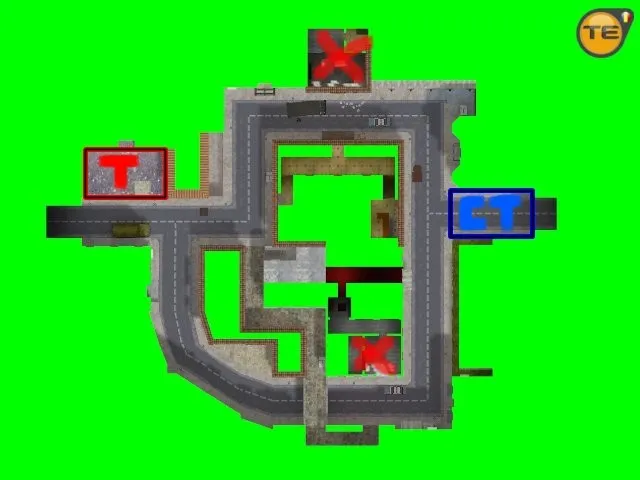 Скачать Карта de_war-arena для CS 1.6 - Тактические особенности и стратегии - Скриншот