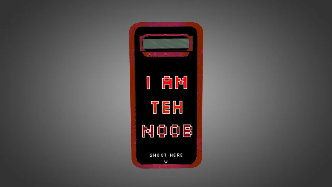 Скачать Модель «Noob Shield» для CS 1.6: v_/p_/w_ щита, текстуры 1024x1024, анимация осмотра и звуки - Скриншот