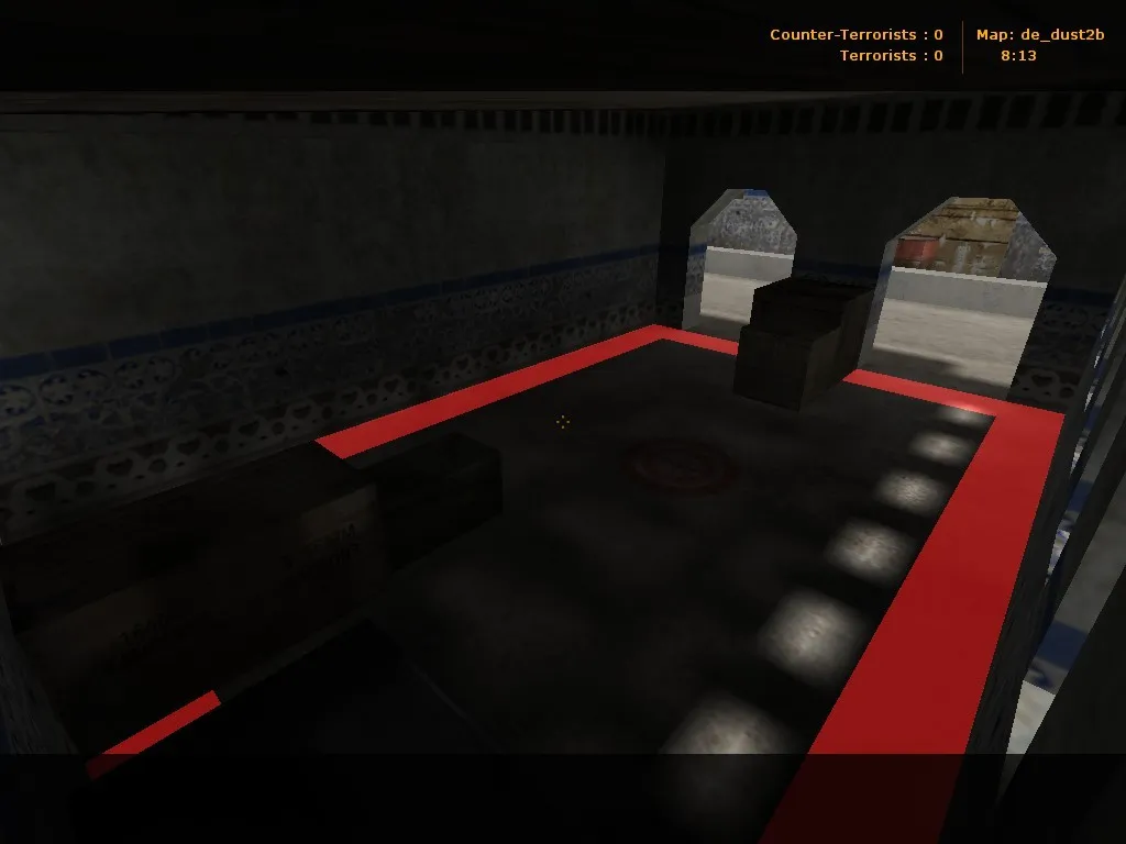 de_dust2b карта для CS 1.6: точки, ротации, .nav и оптимизация wpoly/epoly — скриншот 7