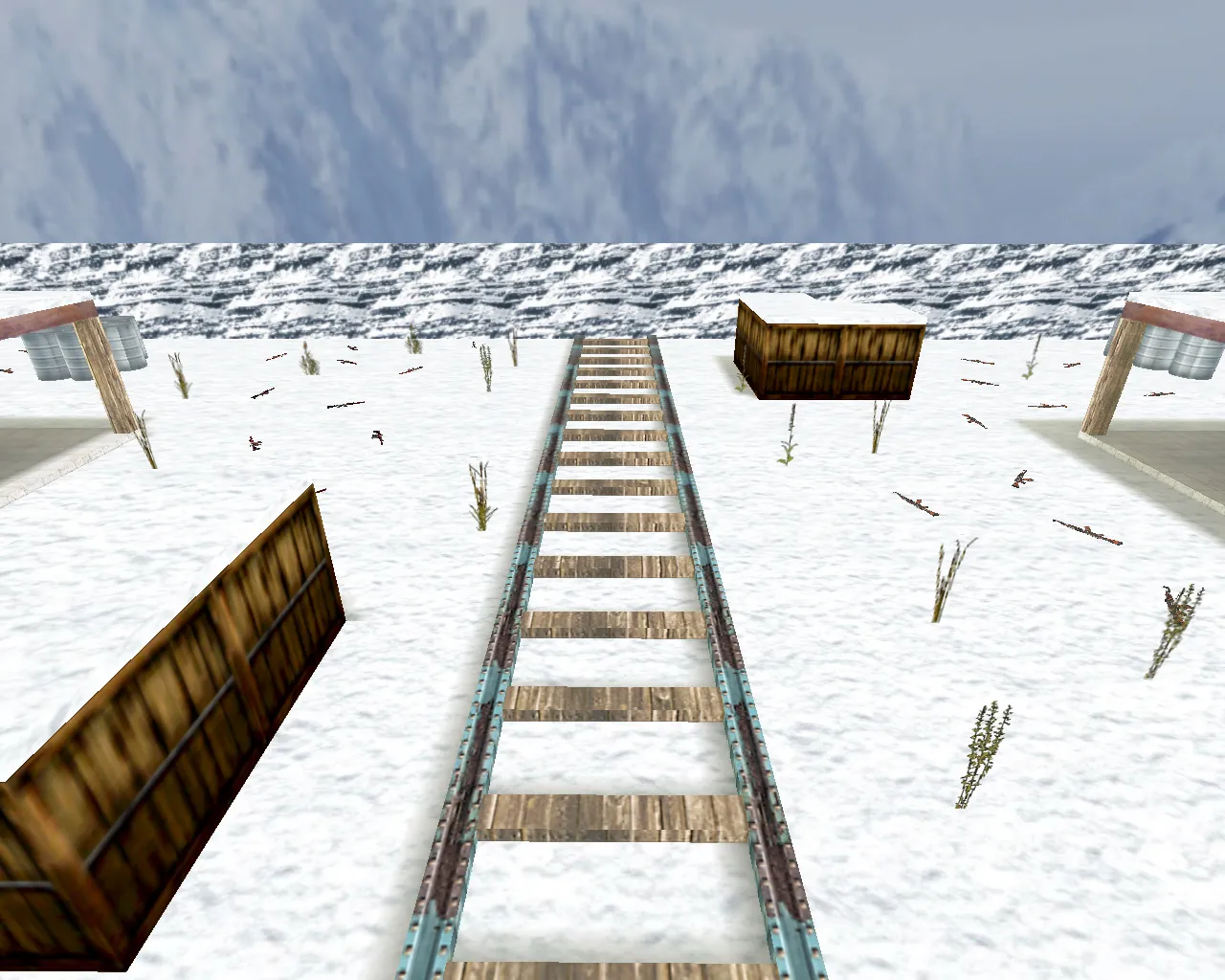 Скачать aim_snow для CS 1.6: карта для тренировки аима, точки, настройки и запуск без проблем - Скриншот