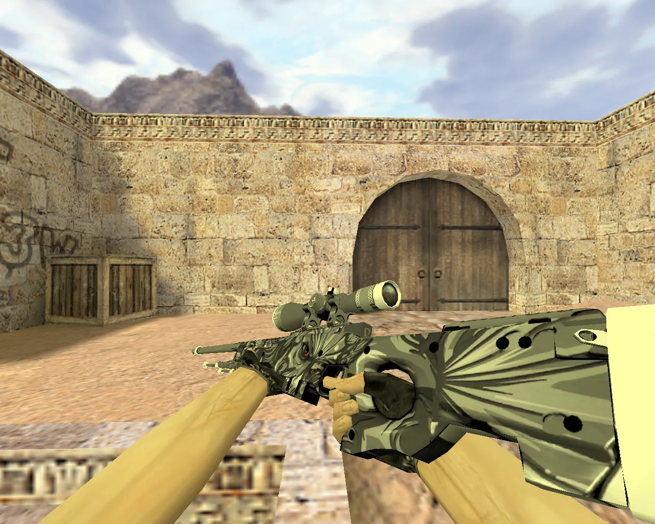Скачать Модель AWP Дымовая завеса для CS 1.6 - Качество и точность - Скриншот