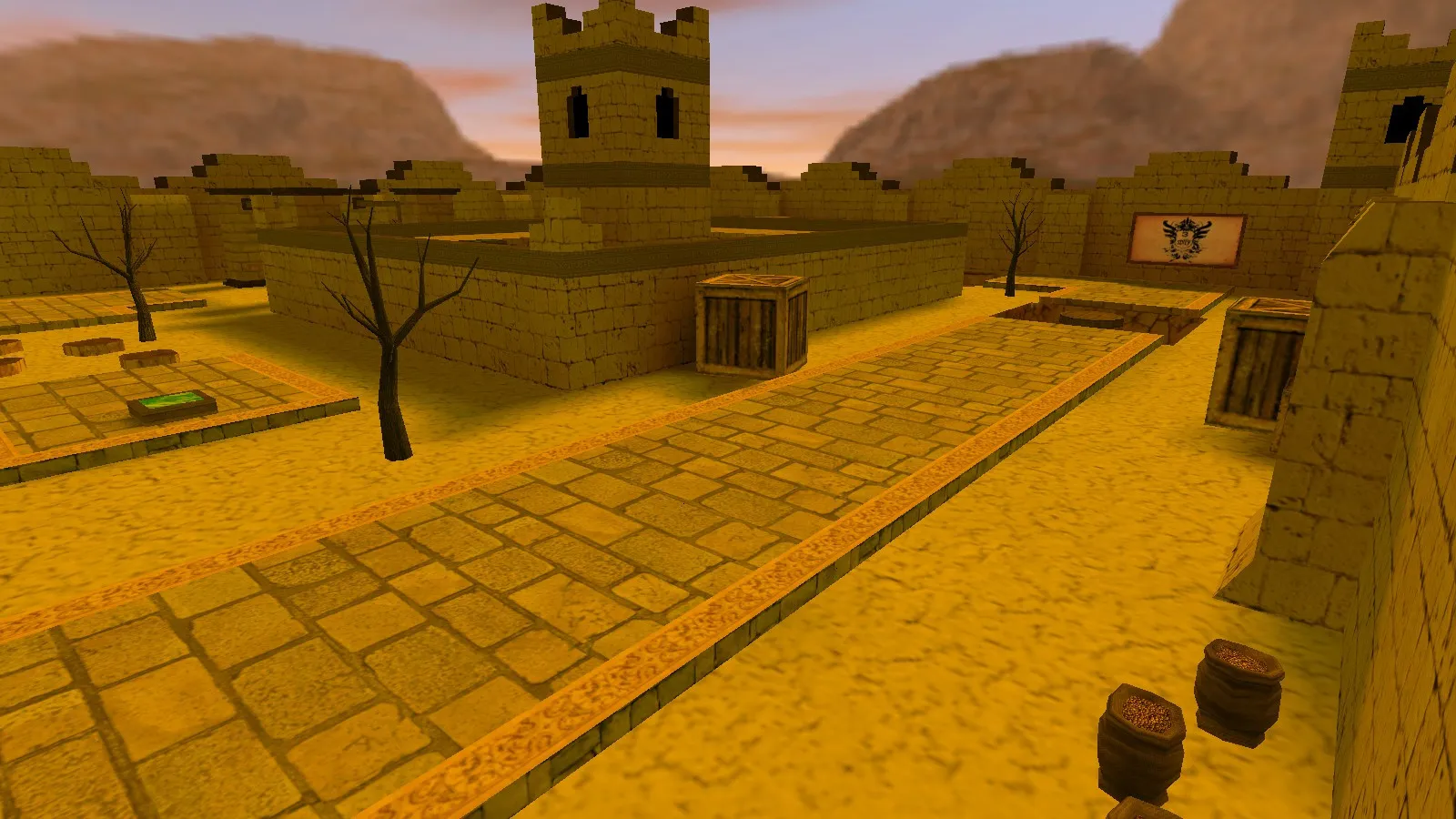 Скачать deathrun_stronghold_beta1 для CS 1.6: точки, ловушки, .nav и оптимизация карты - Скриншот