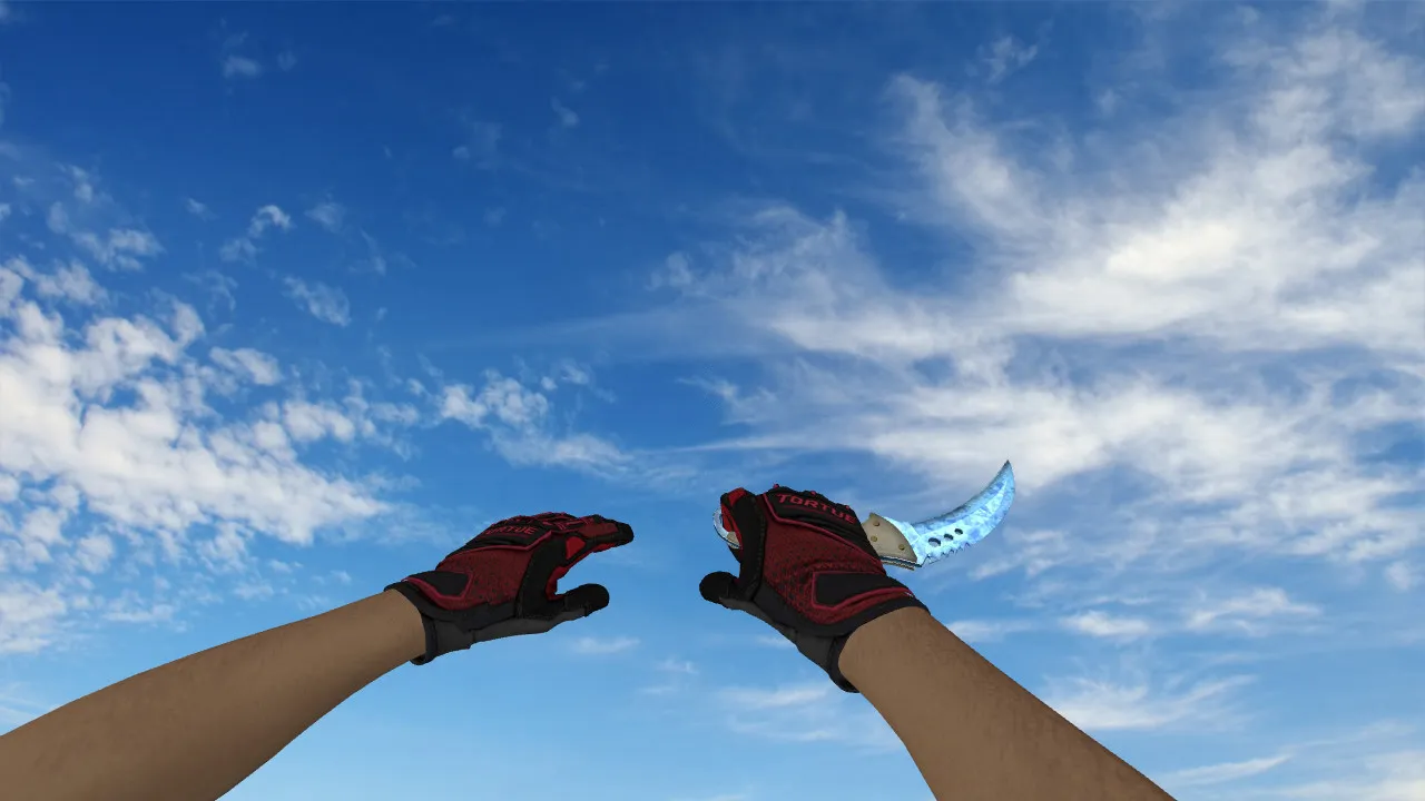 Скачать Модель «Talon Knife Ice» v_knife_talon для CS 1.6: звуки, анимация осмотра, качество текстур и настройка - Скриншот