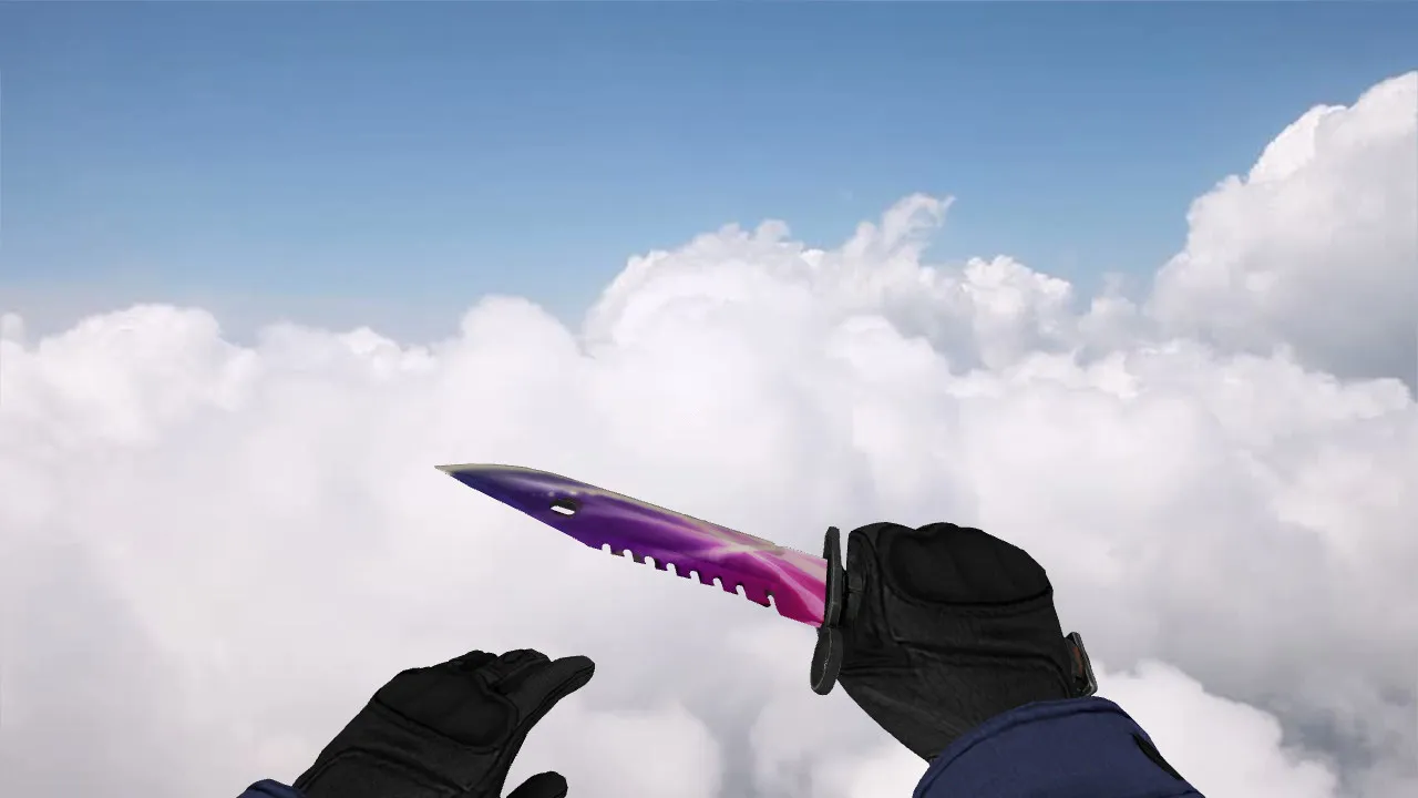 Скачать Модель Bayonet M9 Spectrum для CS 1.6: v_ w_ p_ файлы, звуки, анимация осмотра и качество текстур - Скриншот