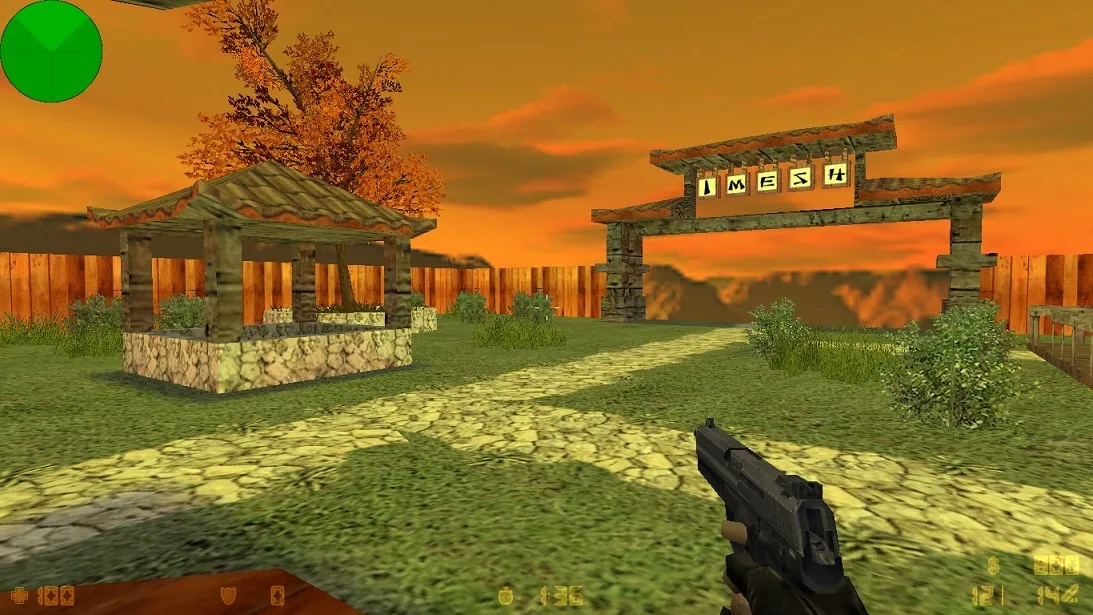 Скачать de_china_village для CS 1.6: точки за CT/T, тактики, .nav для ботов и оптимизация карты - Скриншот