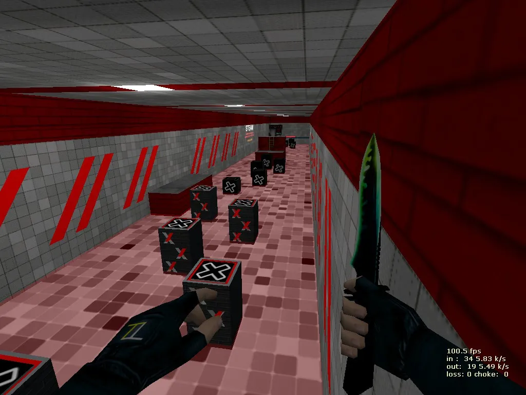 deathrun_nored для CS 1.6: тактика за терр/контр, точки, боты и оптимизация карты — скриншот 6