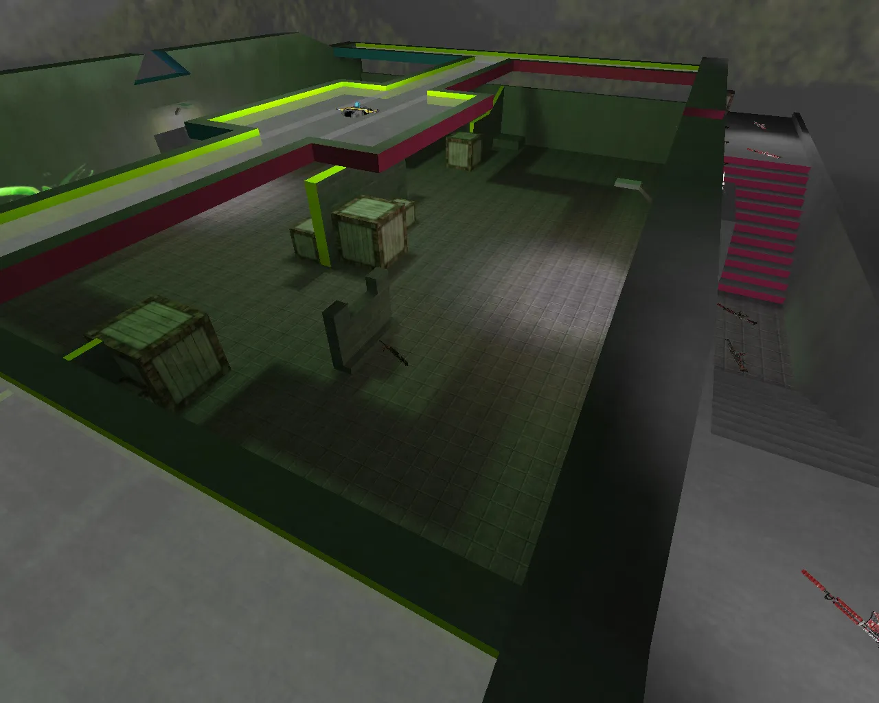 Скачать aim_romap для CS 1.6: AIM карта, точки, оптимизация и настройка для тренинга прицела - Скриншот