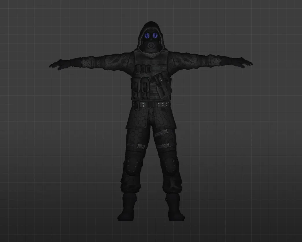 Скачать Модель «Вектор» для CS 1.6 - уникальные скины солдат - Скриншот