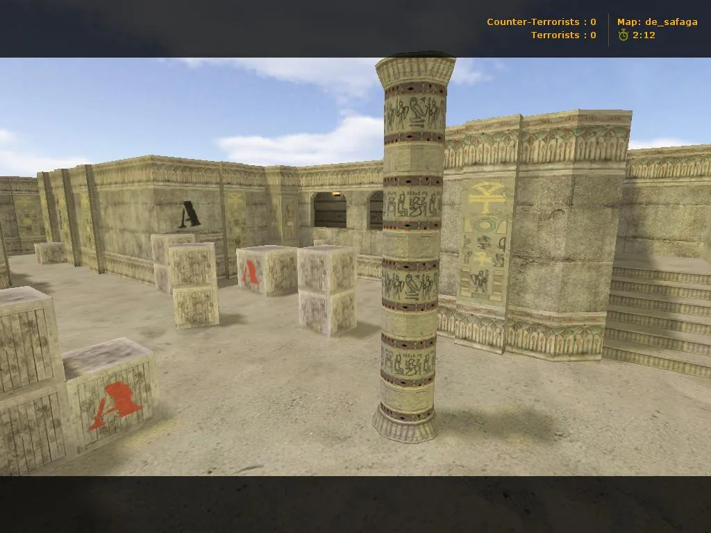 Скачать Карта de_safaga для CS 1.6 — баланс и тактика - Скриншот