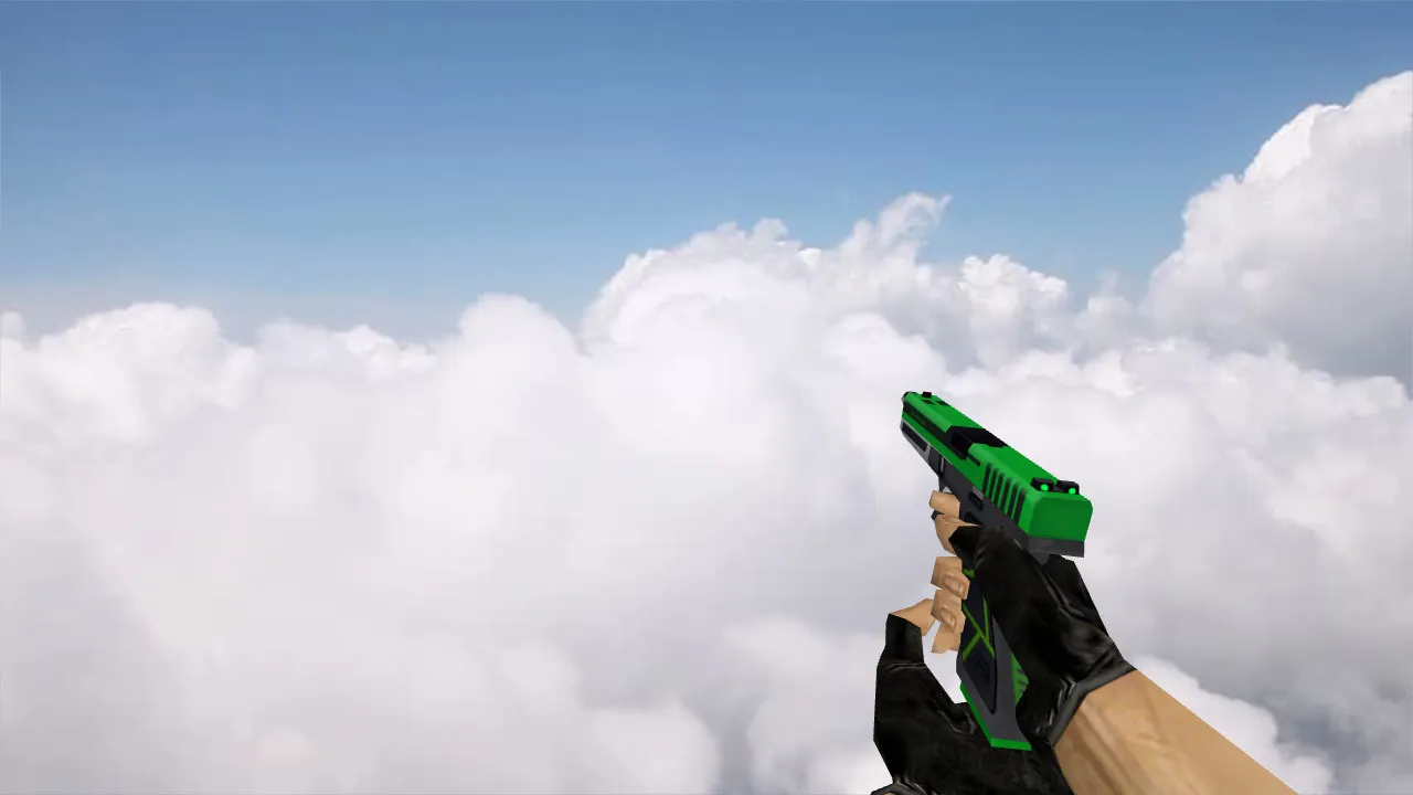Скачать Модель «Glock Green Skin» для CS 1.6 - Качественная замена - Скриншот