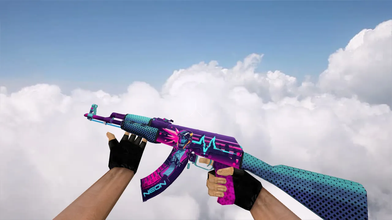 Скачать Модель «AK-47 Neon Rider» для CS 1.6 | Уникальный стиль и качество - Скриншот