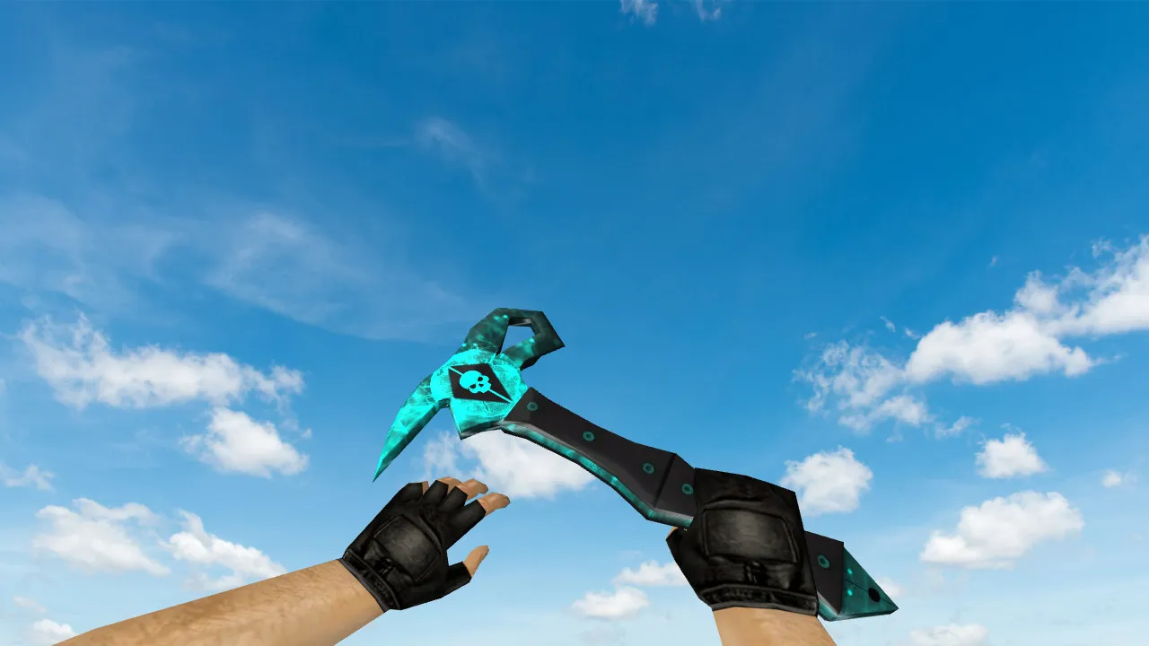 Скачать Модель «Blackhawk Axe» для CS 1.6: v_, p_, w_ нож, звуки, анимация осмотра и качество текстур - Скриншот