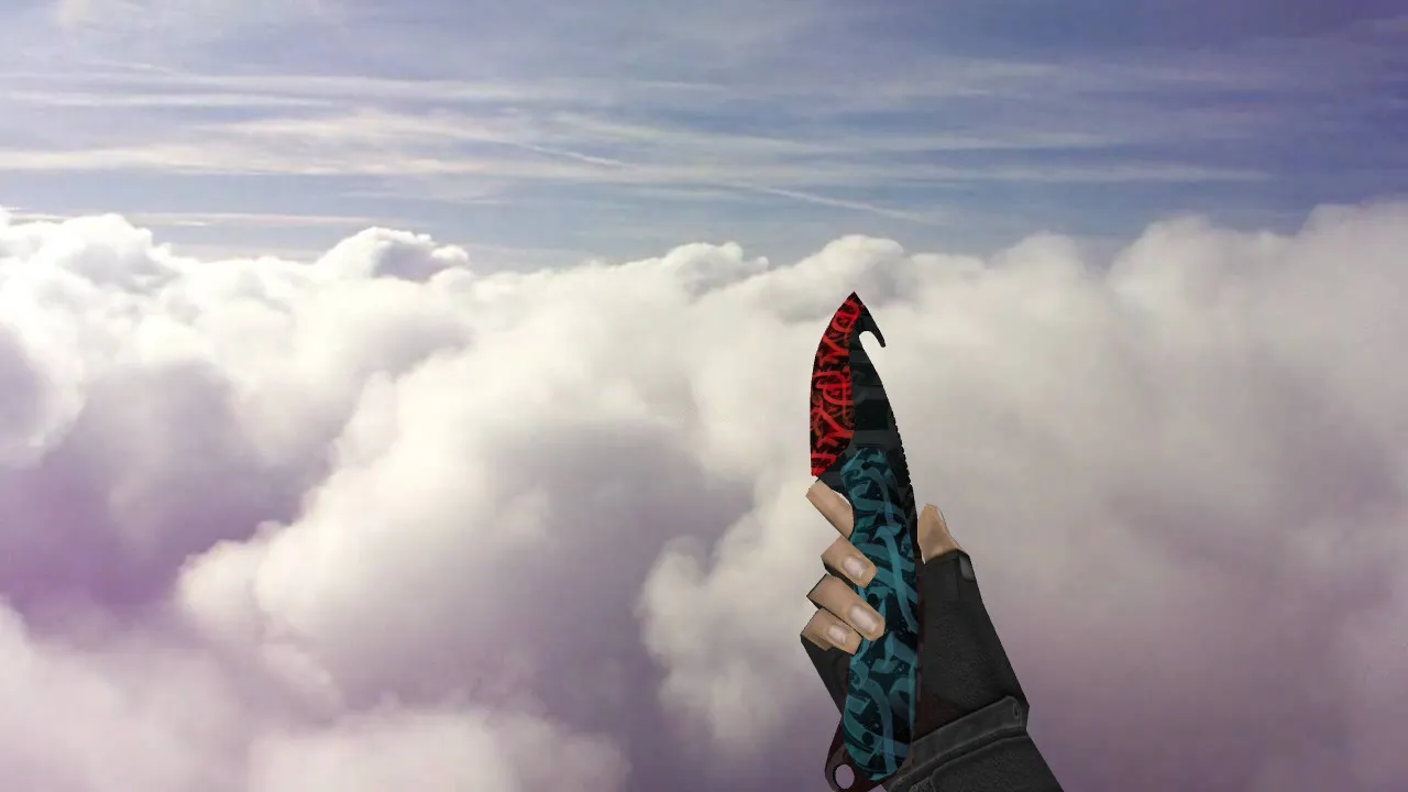 Скачать Модель «Gut Knife Calligraffiti» v_ нож для CS 1.6: p_ w_ файлы, анимация осмотра, звуки и текстуры - Скриншот