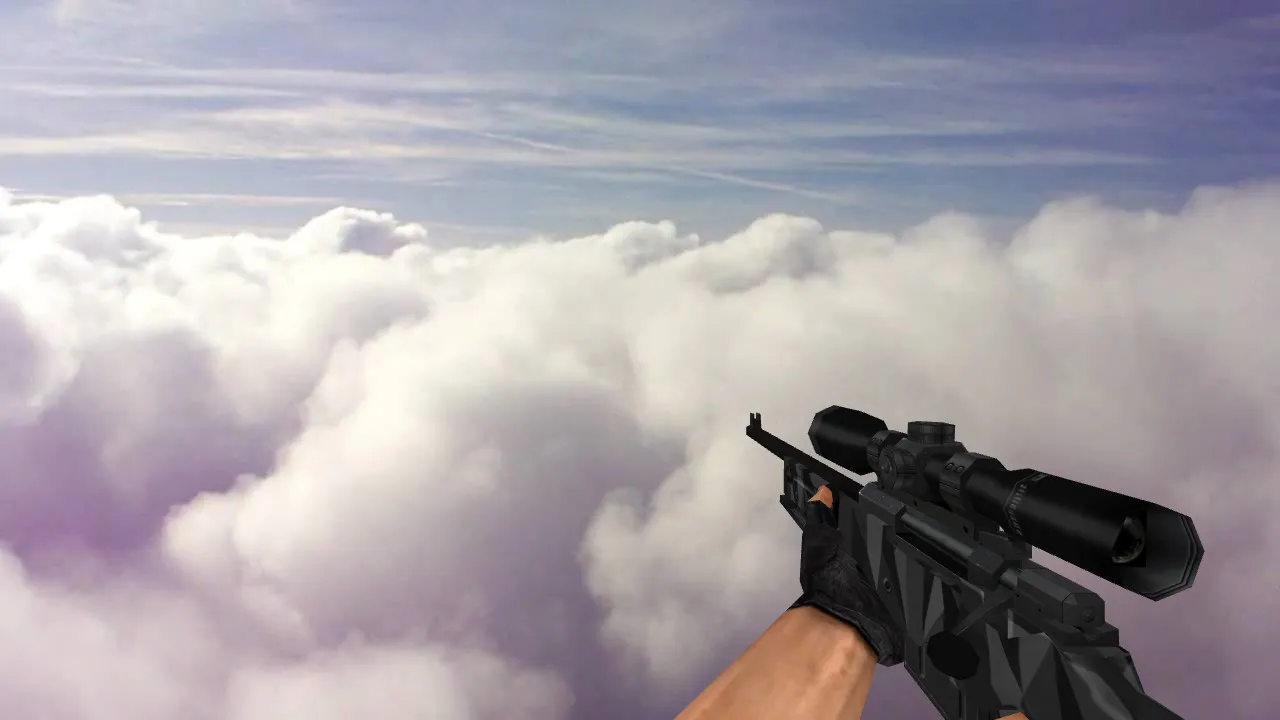 Скачать Модель «Стандартный AWP Графит» для CS 1.6 - Отличный выбор для геймеров - Скриншот