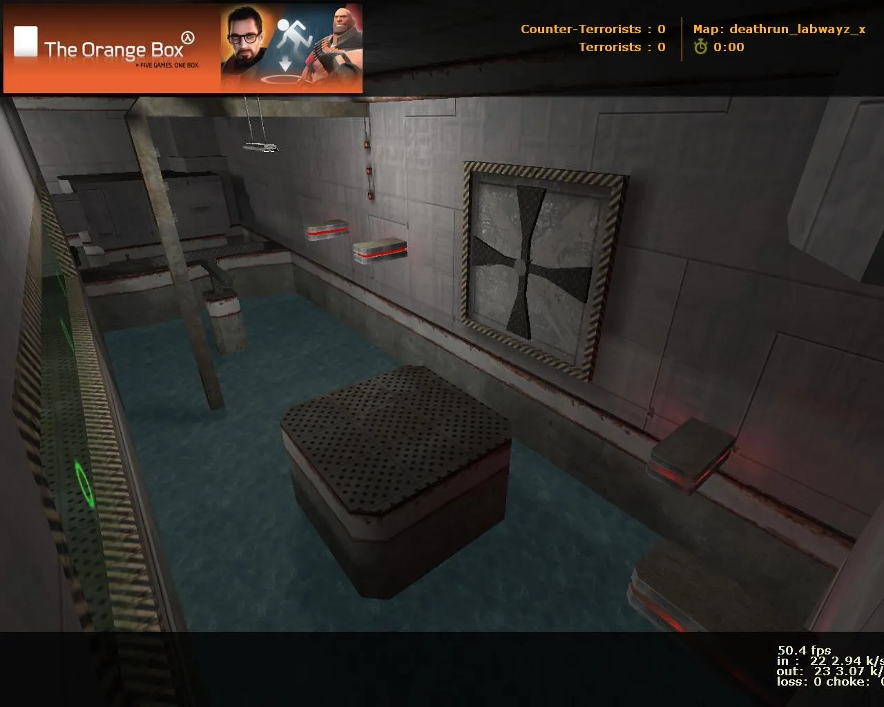 deathrun_labwayz_x для CS 1.6: карта Deathrun, точки за команду, .nav для ботов и оптимизация — скриншот 10