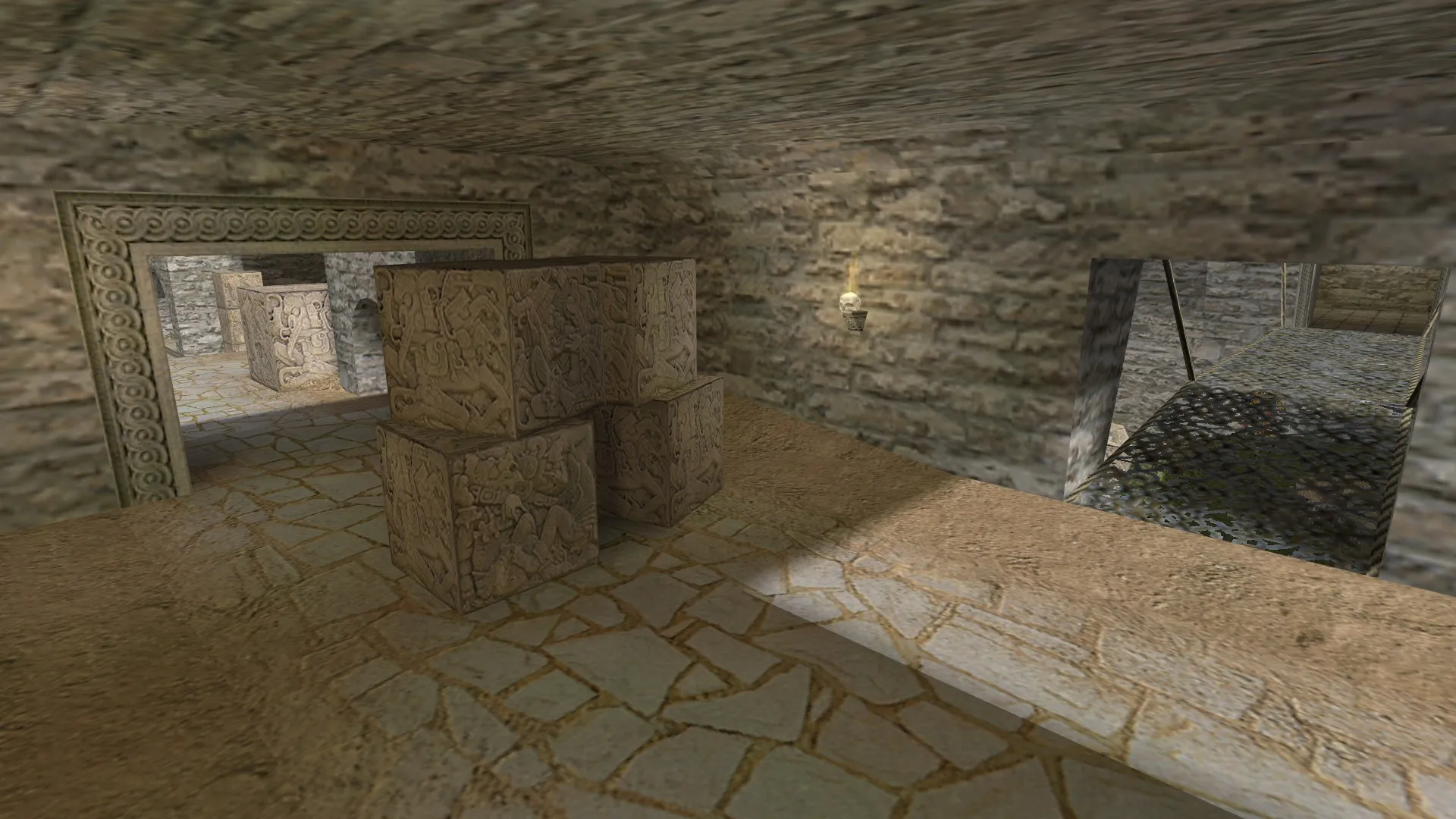 de_aztec3 для CS 1.6: тактика за CT и T, точки, .nav для ботов и оптимизация карты — скриншот 9