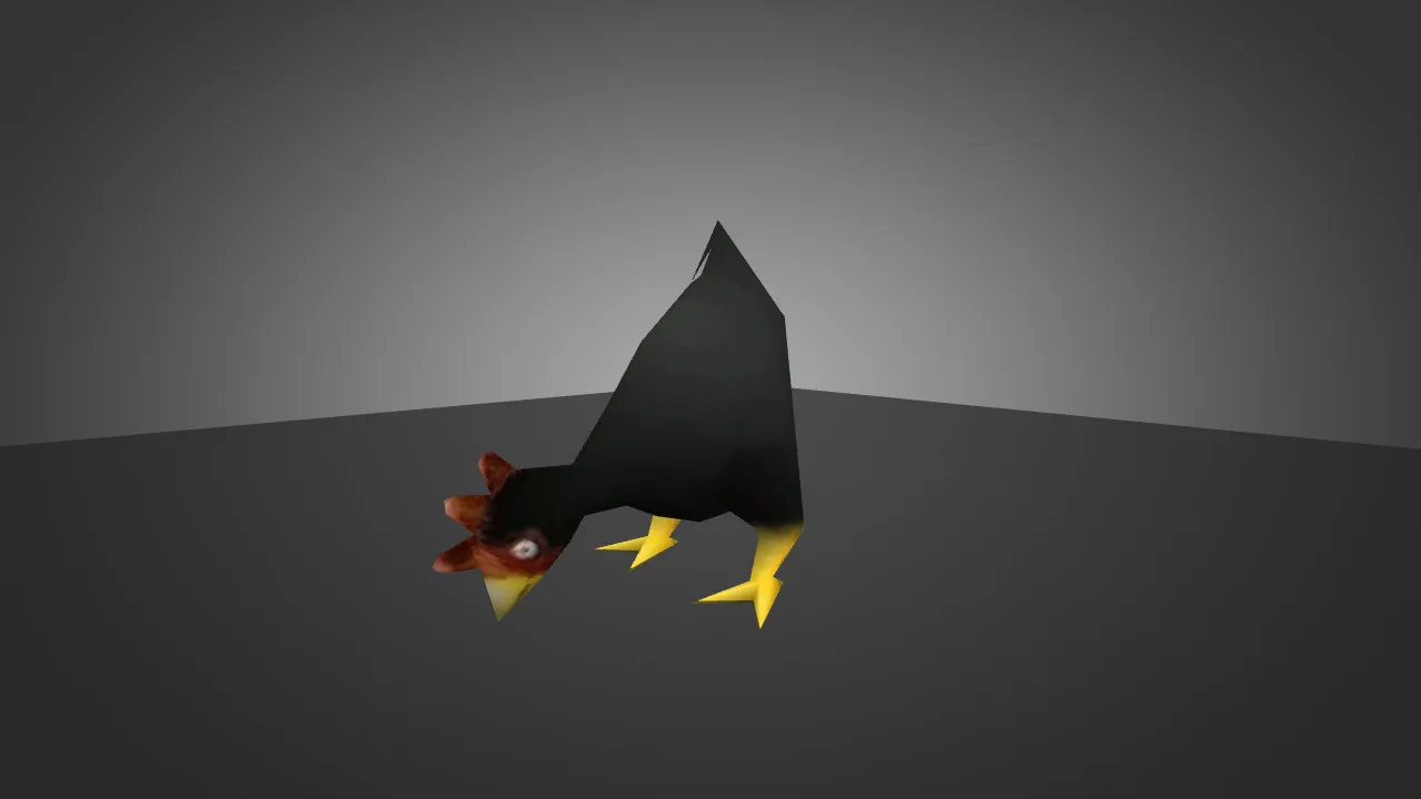 Скачать Модель «Chicken Black» для CS 1.6 - Уникальный скин для вашей игры - Скриншот