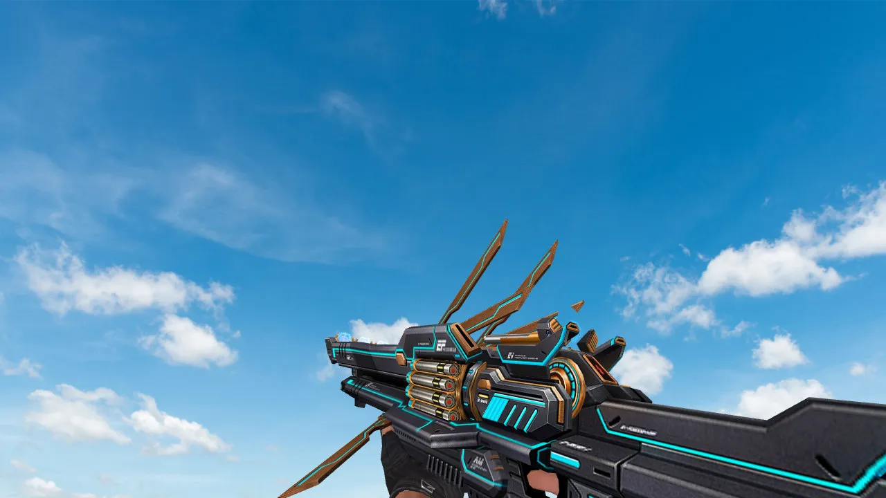 Скачать Модель M4A1 «Futuristic Blaster» для CS 1.6: v_, p_, w_ файлы, анимация осмотра, звуки и качество текстур - Скриншот