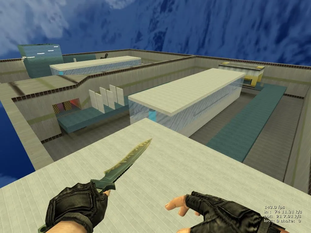 Скачать deathrun_mahmed для CS 1.6: прохождение, тактика за терроров и охрану, .nav для ботов и оптимизация карты - Скриншот