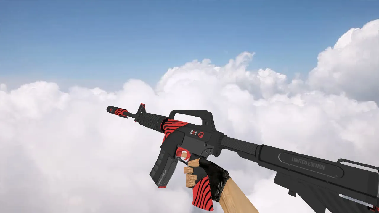 Скачать Модель «M4A1 Bro Twist» v_m4a1 для CS 1.6: p_m4a1, w_m4a1, звуки, анимация осмотра, текстуры - Скриншот