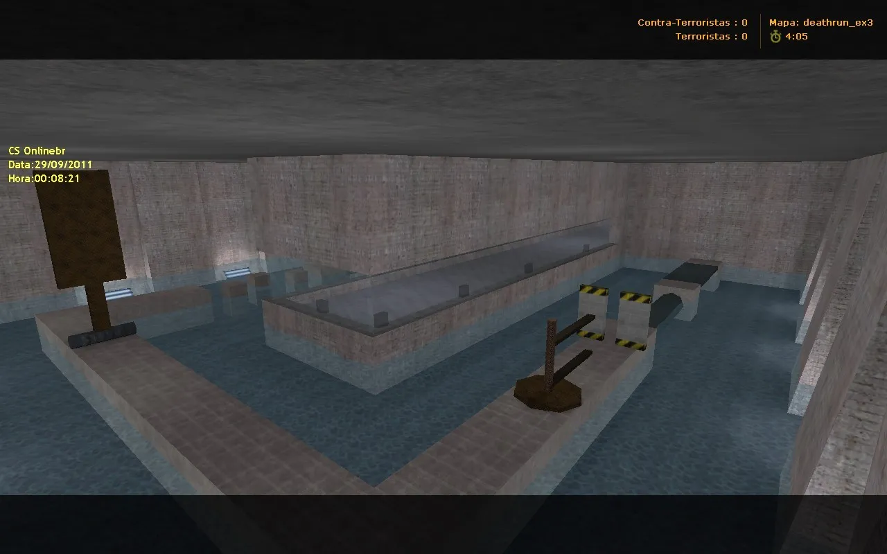 Скачать deathrun_ex3 для CS 1.6 — карта Deathrun, точки, раунды, bоты, .nav и оптимизация - Скриншот