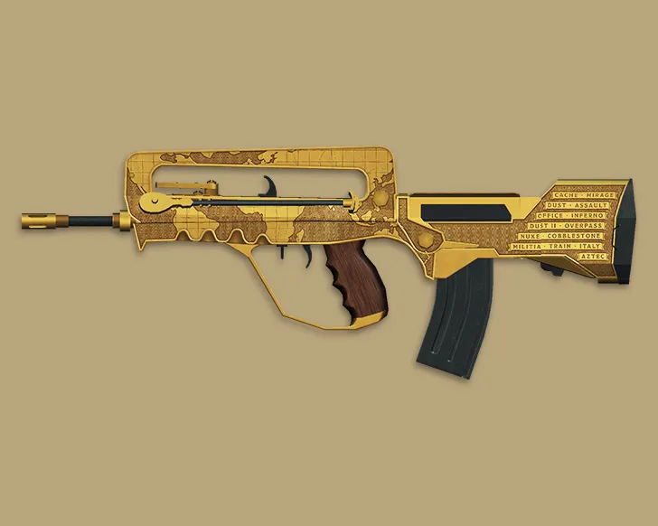 Скачать FAMAS «Дань уважения» для CS 1.6 – Скин из CS20 - Скриншот